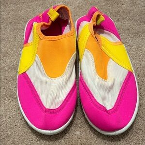 Vibrant Pink and Yellow Kids Shoes